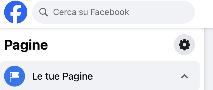 promuovere eventi su Facebook grazie alla funzionalità "eventi". Qui è immortalata il pannello di controllo con "le tue pagine"