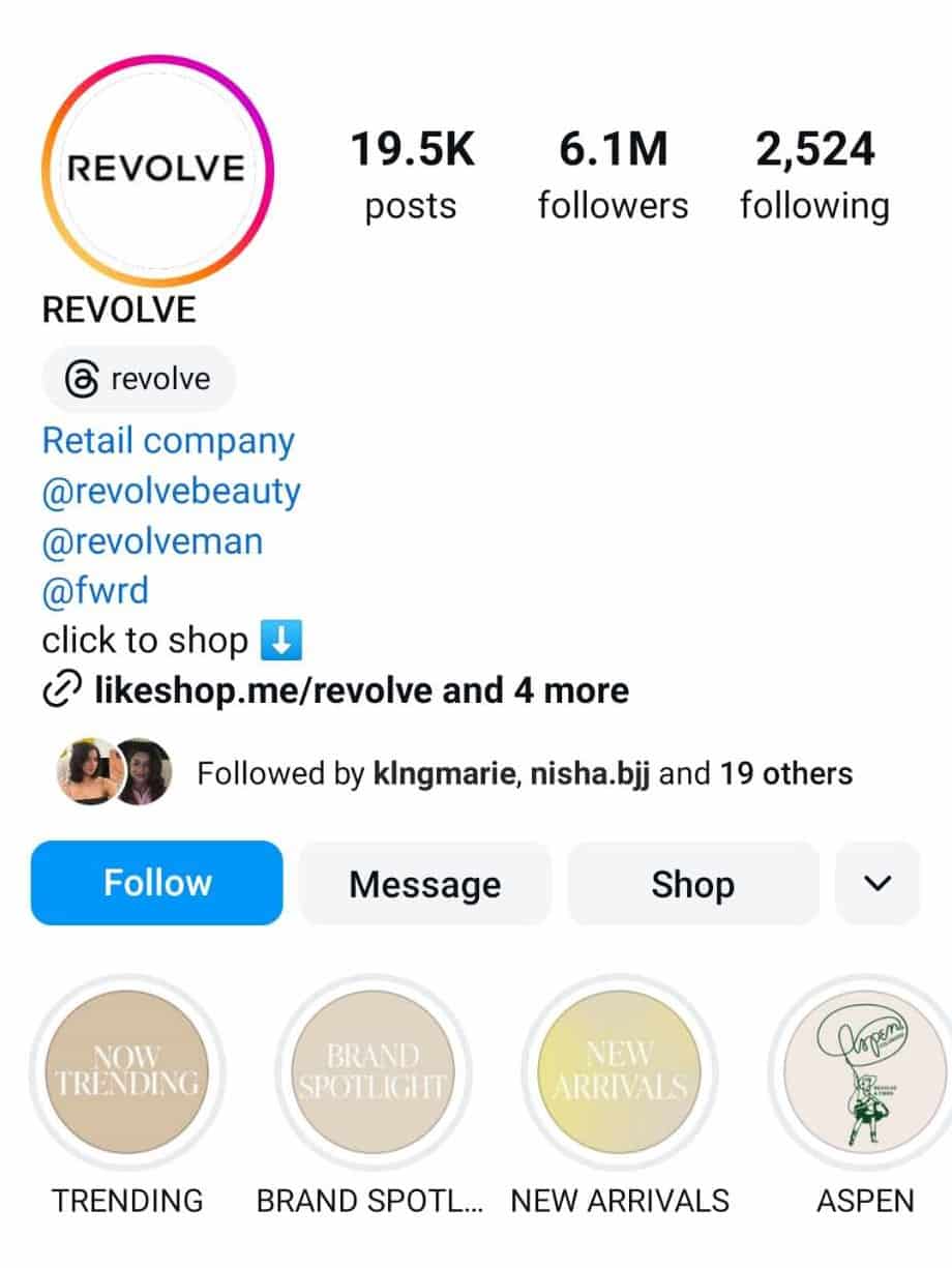 The Top Online Clothing Boutiques from Instagram - Revolve