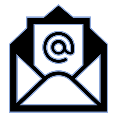 Email with solid fill