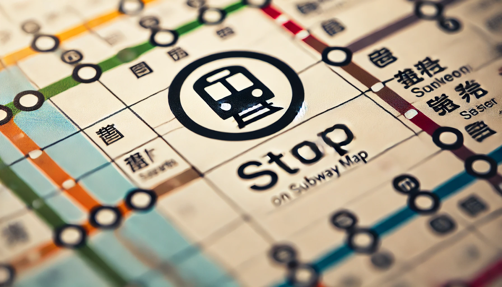 symbols for stops on subway maps