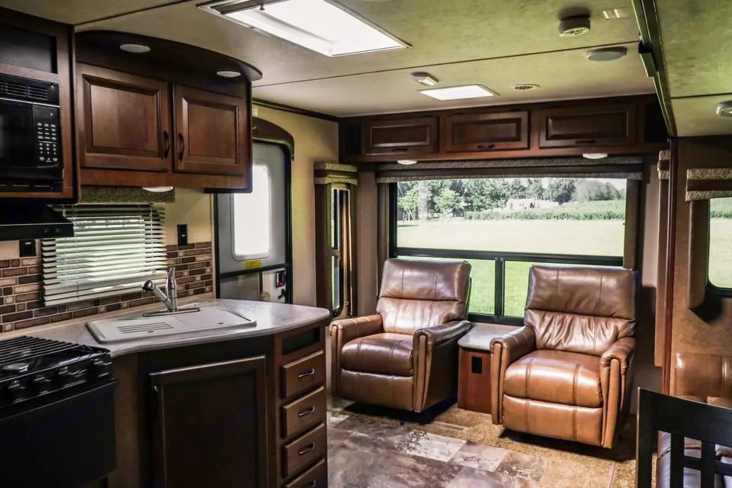 Travel trailer interior