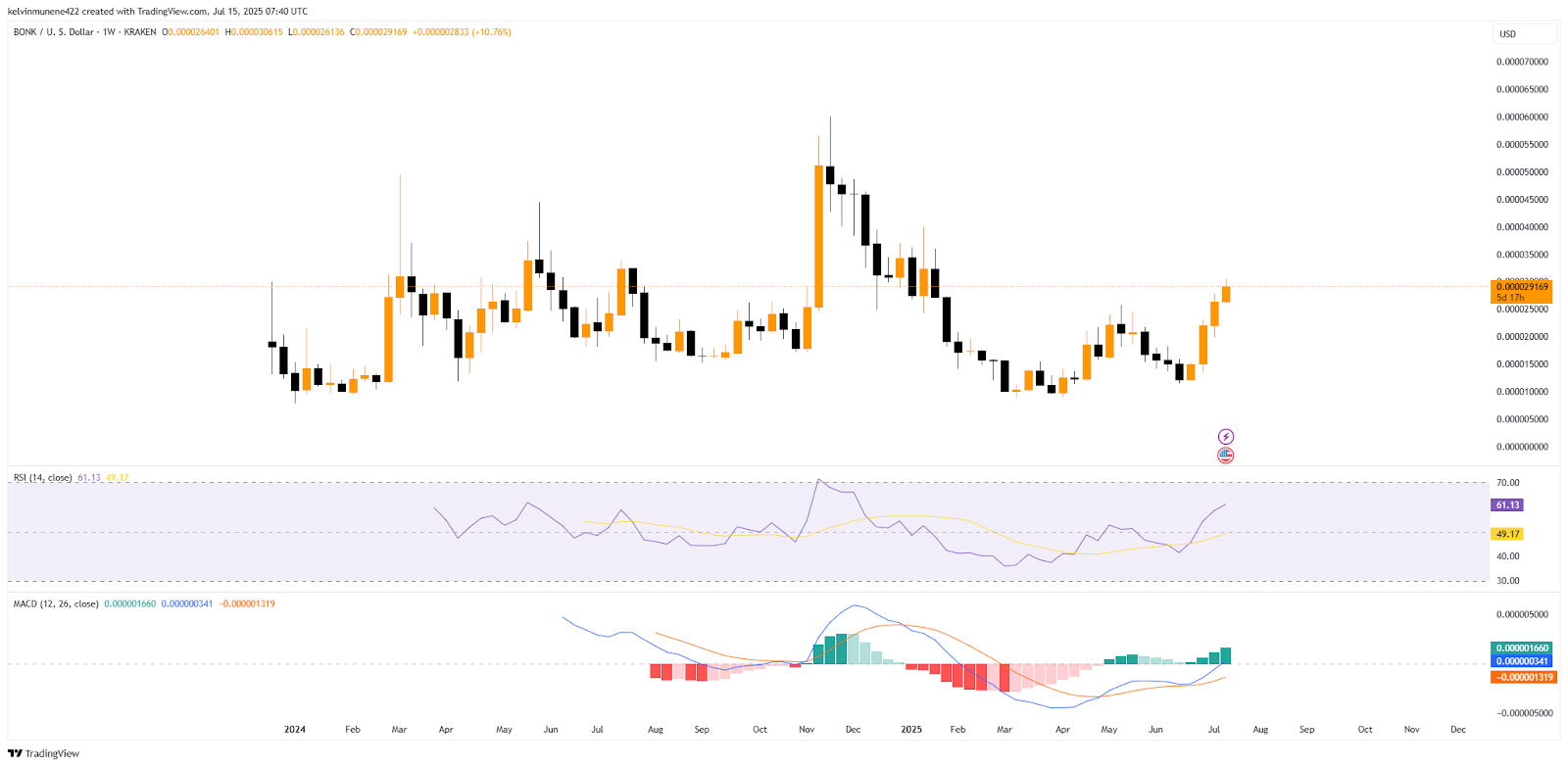 BONK TradingView