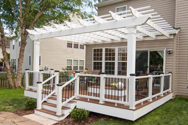 michigan deck design trends to expect in 2025 pergola with composite decking custom built okemos