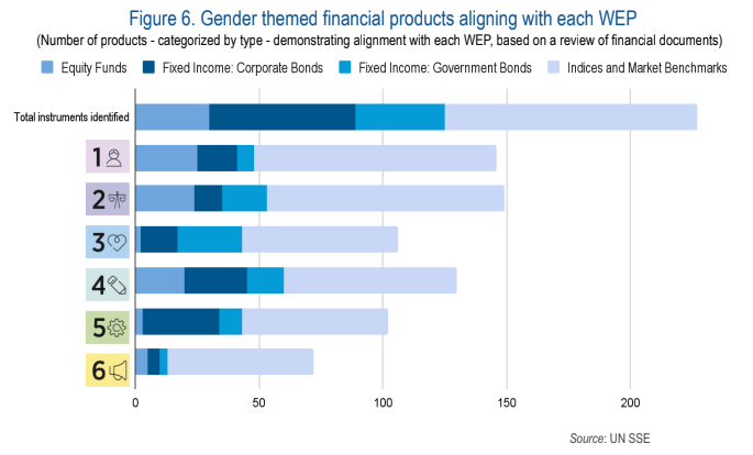 Gender themed products aligning with WEPs