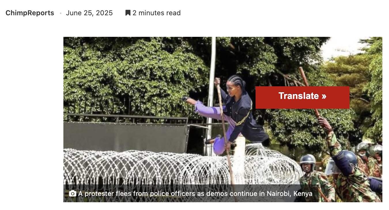 Leap over razor wire barricade: Viral image from Kenya’s June 25 protest is not real