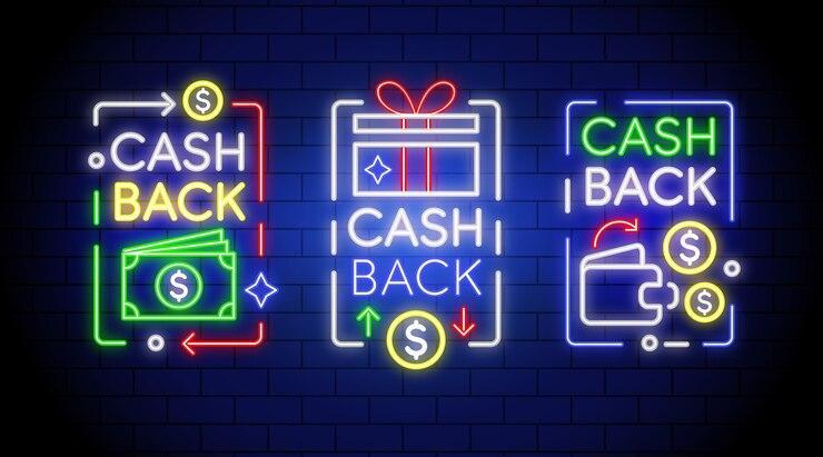 Neon cashback sign collection