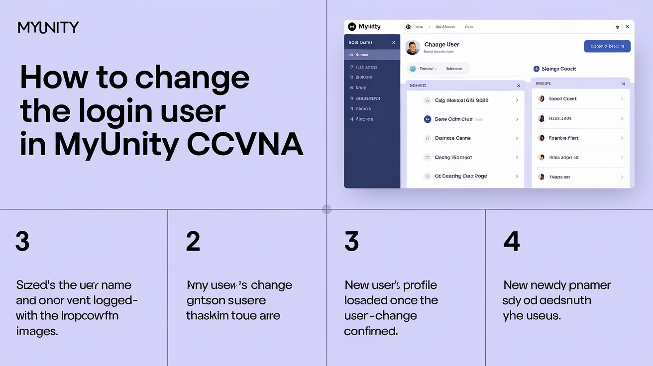 Change Login User MyUnity CCVNA