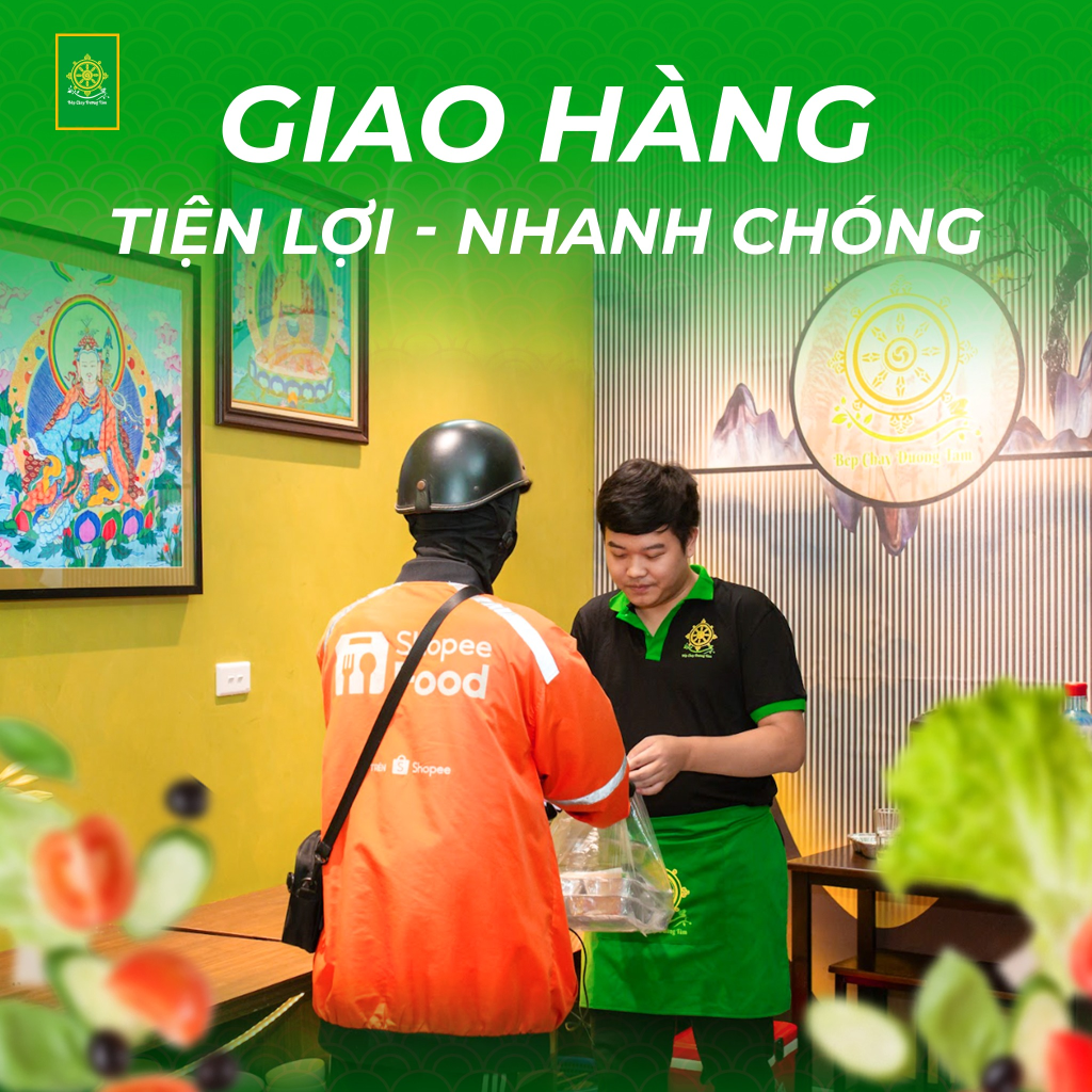 giao hàng bếp chay dưỡng tâm - cashplus