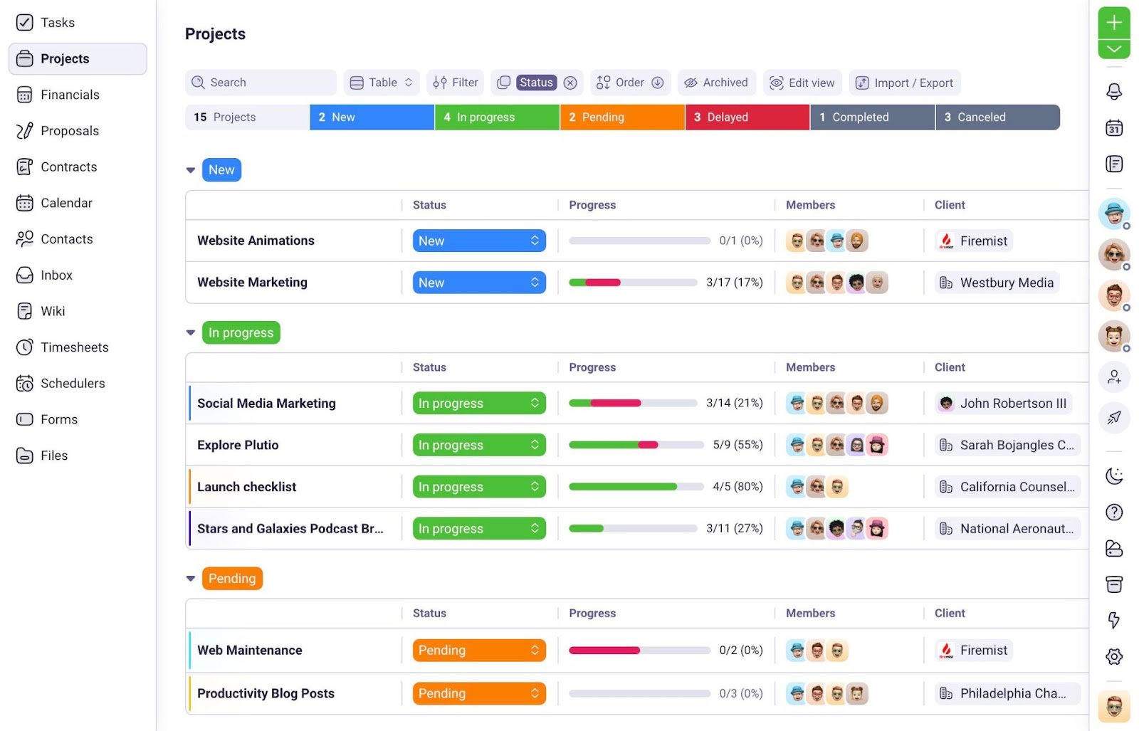 Plutio Project Management