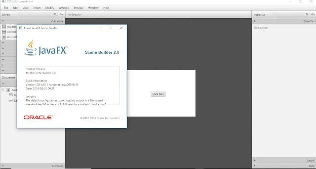 Java FX Scene Builder - Splash Screen