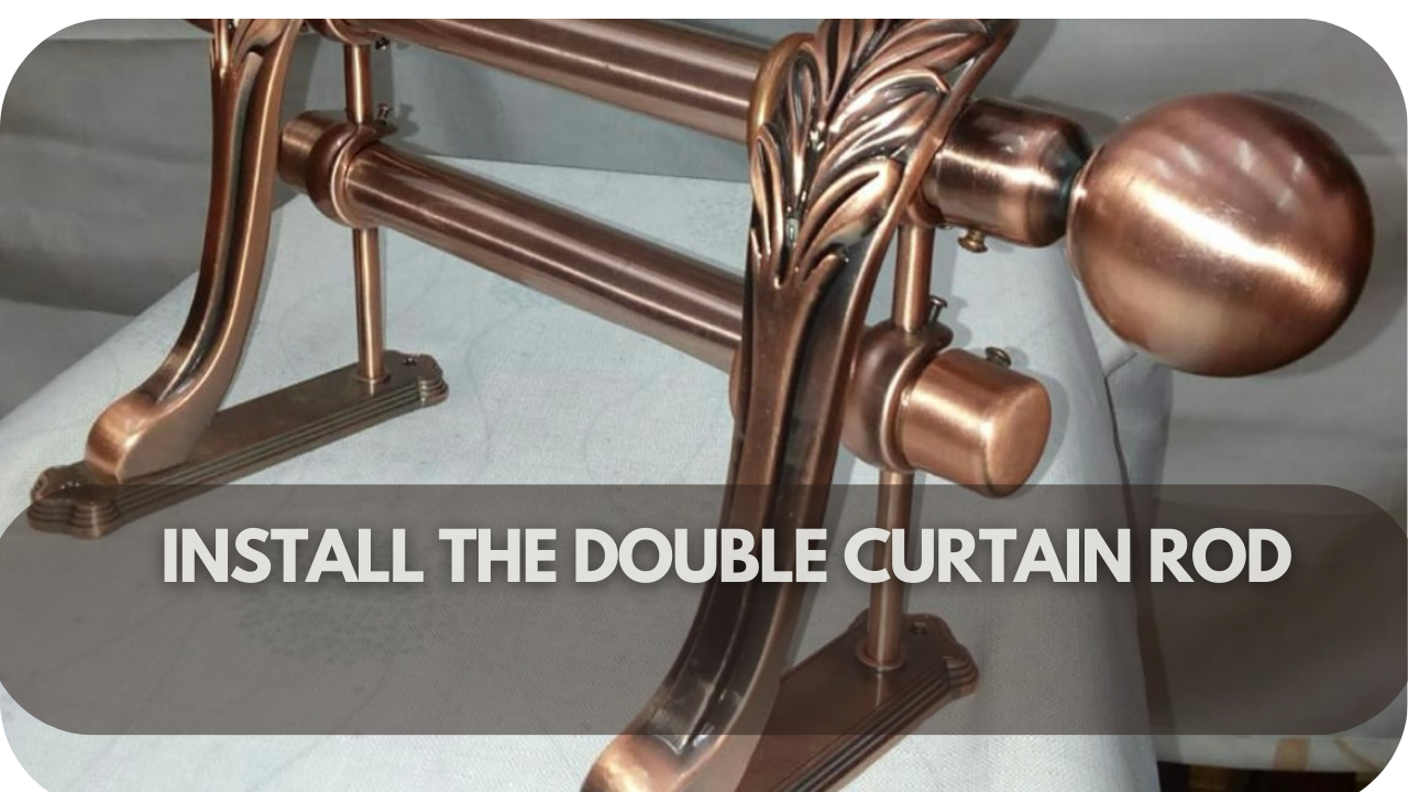 How to Hang Sheer Curtains Behind Drapes
: Install the Double Curtain Rod