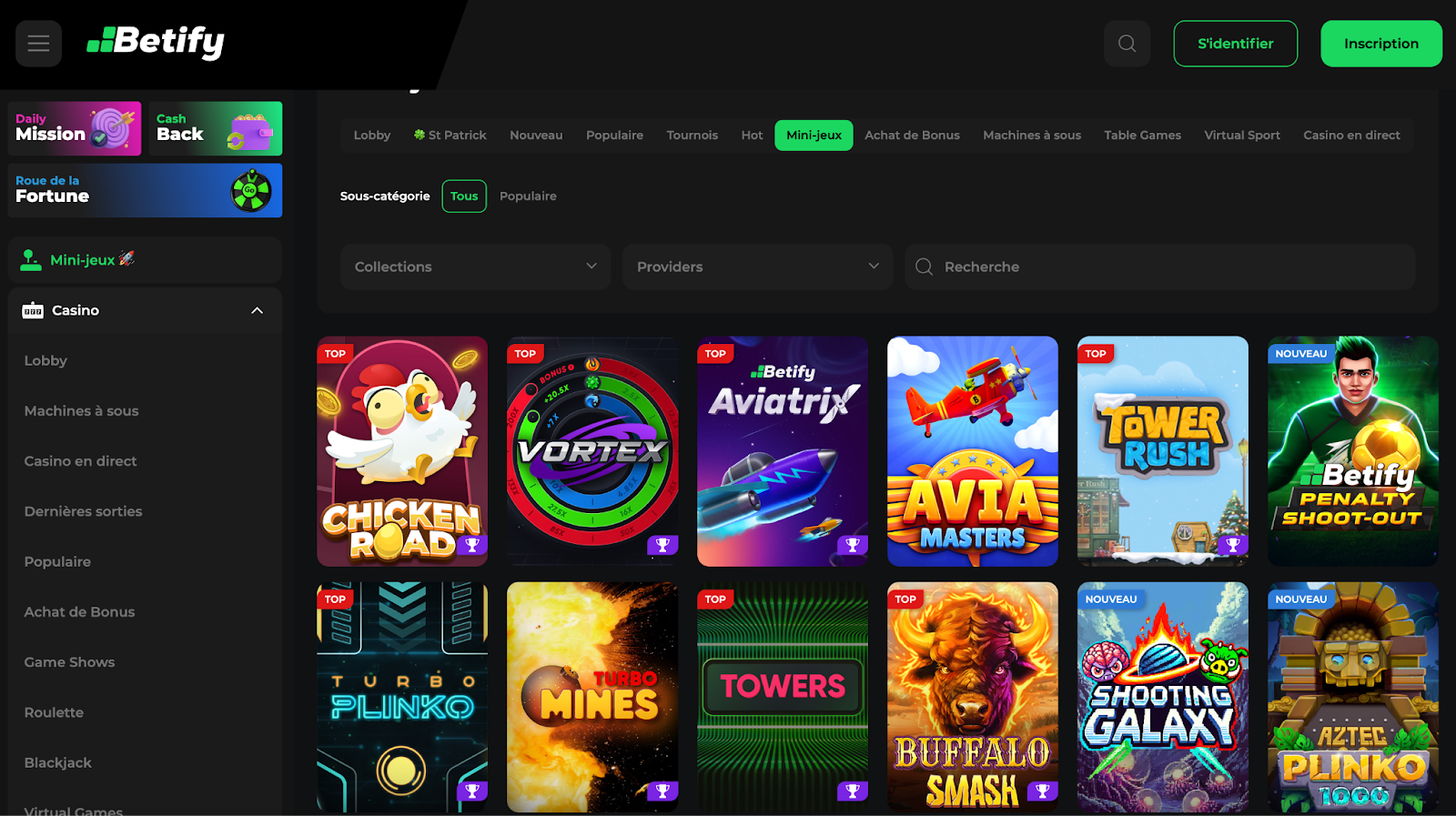 Mini-jeux Betify