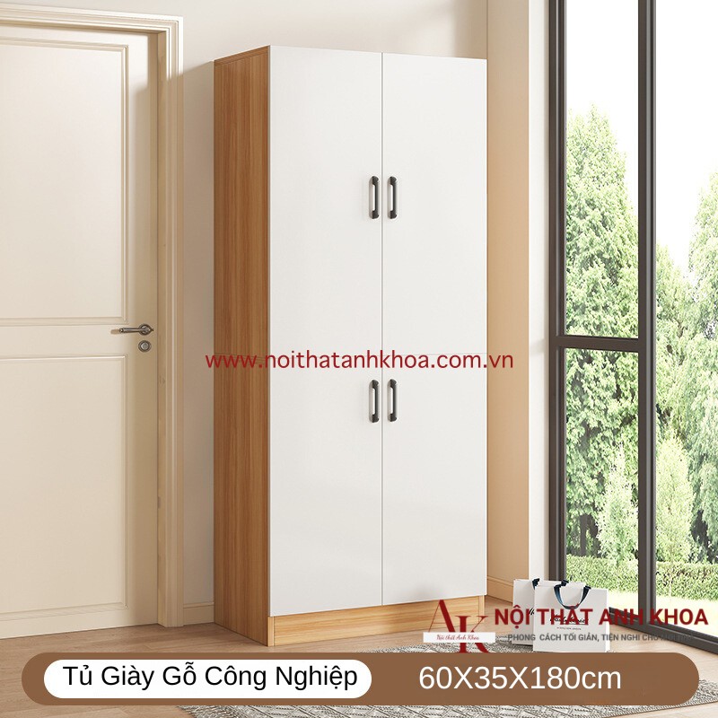 Tủ Giày Kịch Trần Gỗ MDF Đẹp Hiện Đại Giá Rẻ