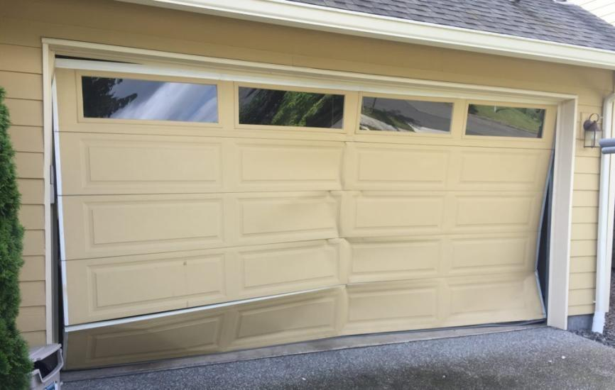 how to fix a broken garage door