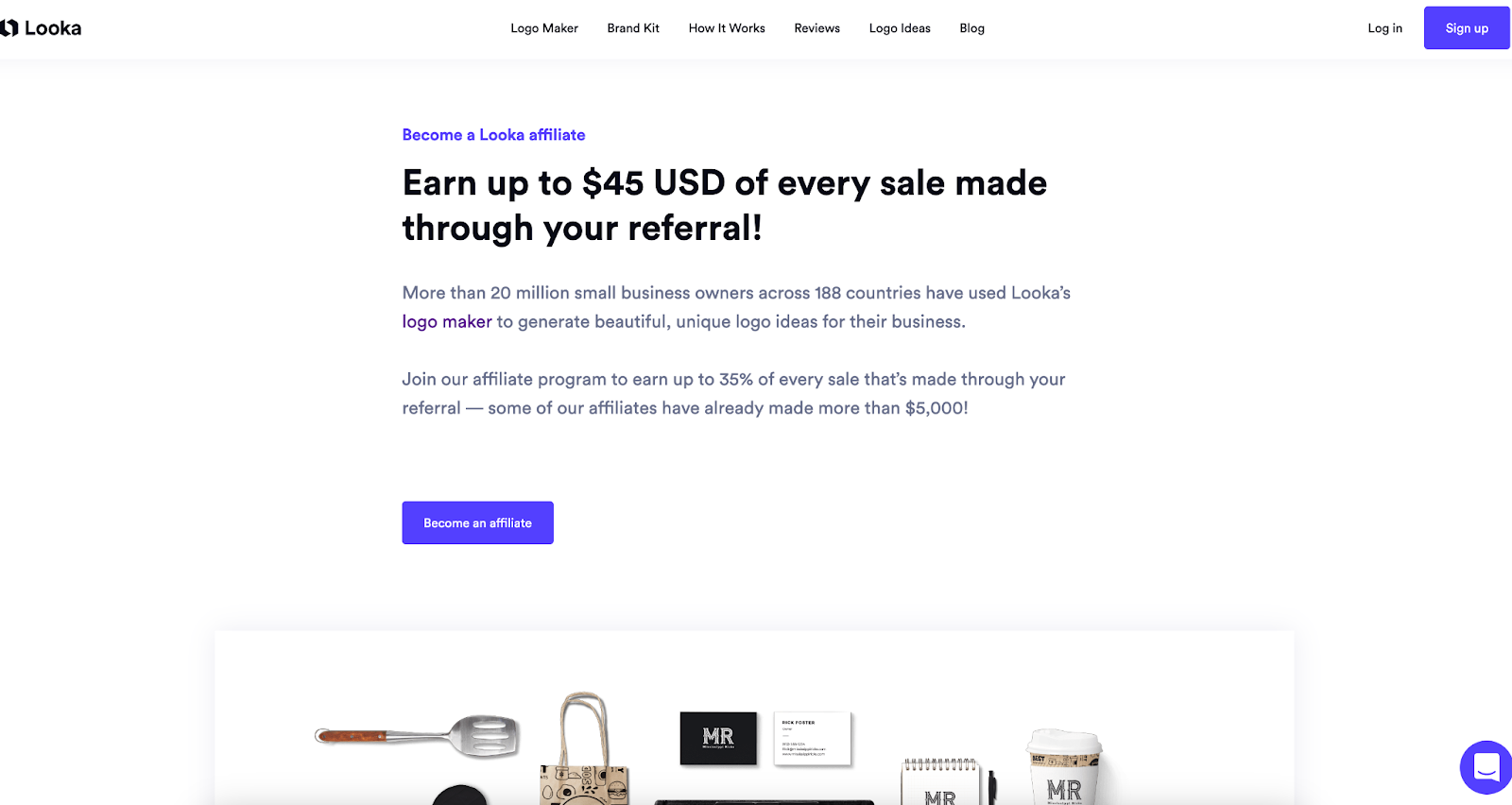 looka affiliate program