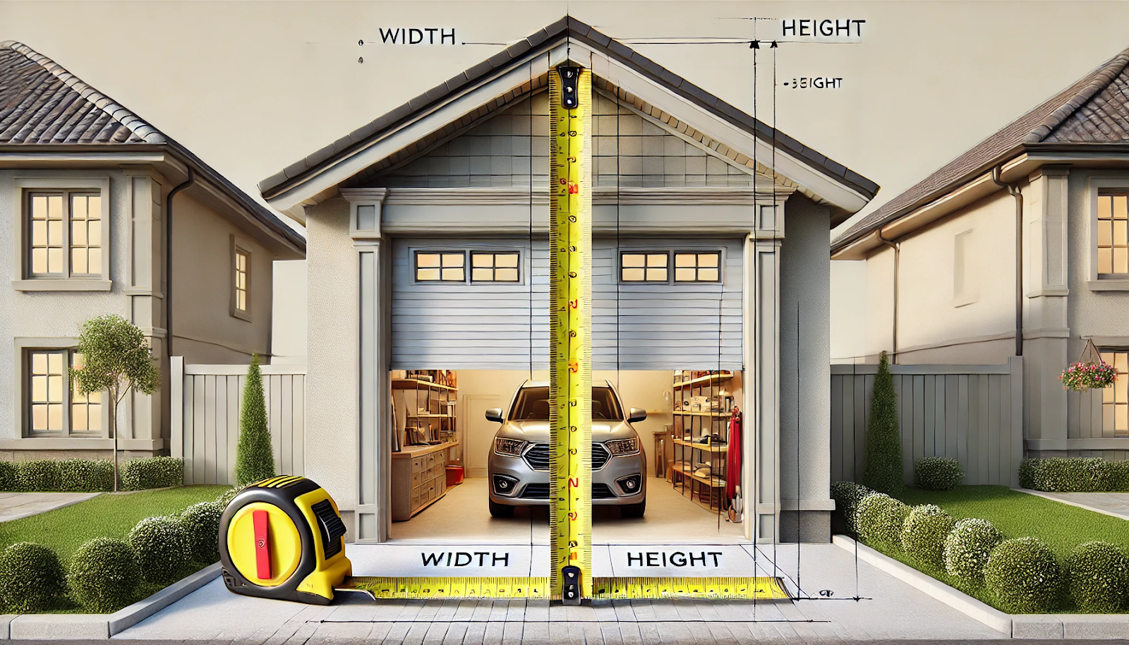 garage door width