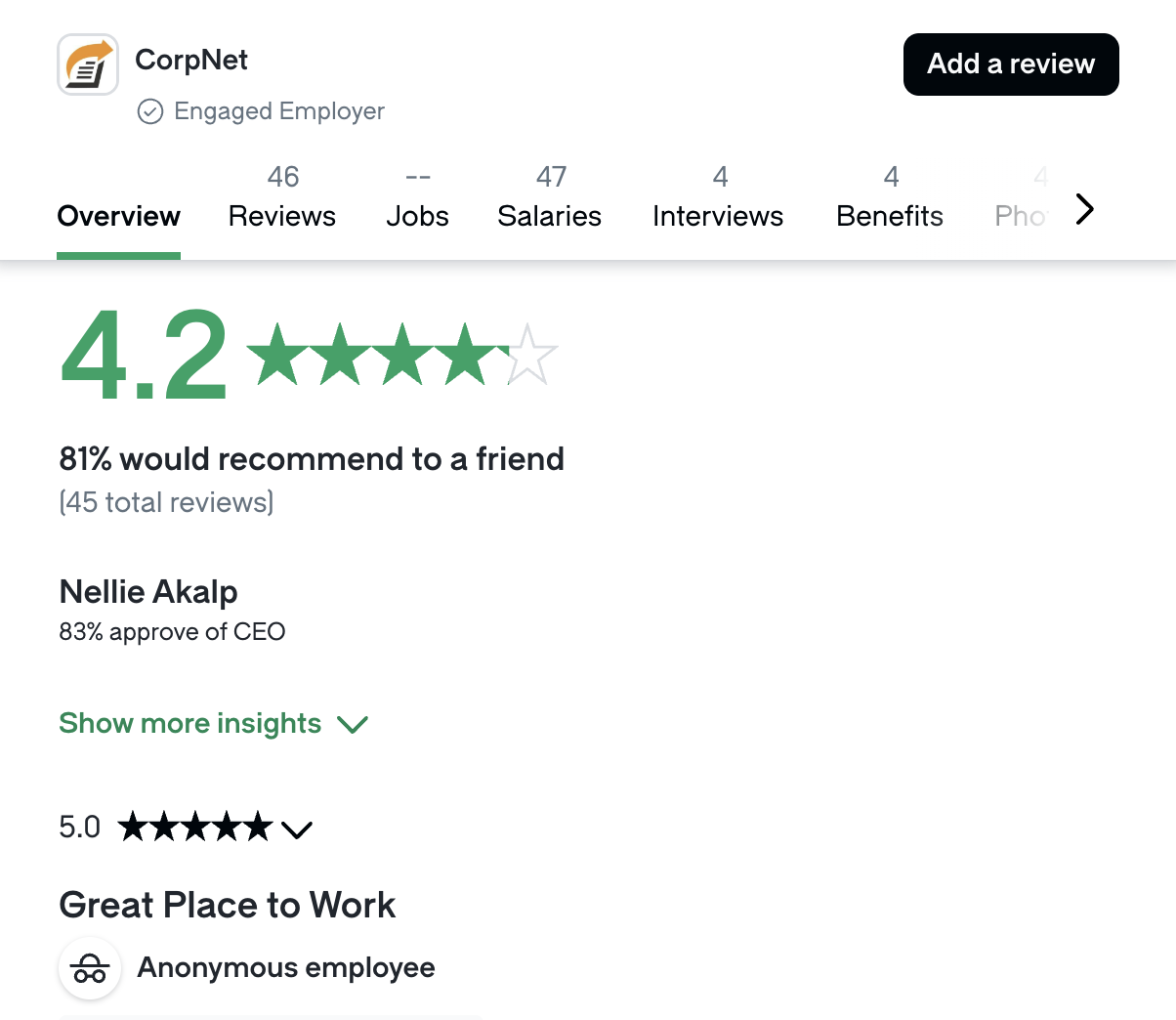 CorpNet careers
