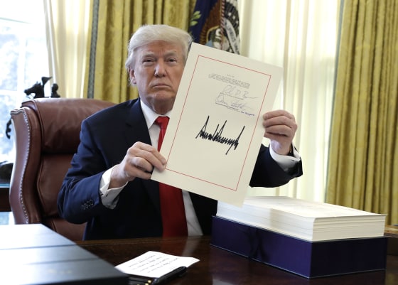 President Trump signing legislation