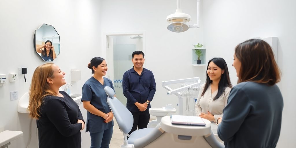 Modern dental clinic with friendly staff and advanced equipment.