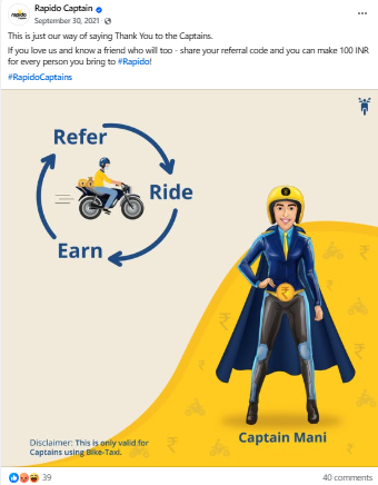 Rapido's Referral Flywheel