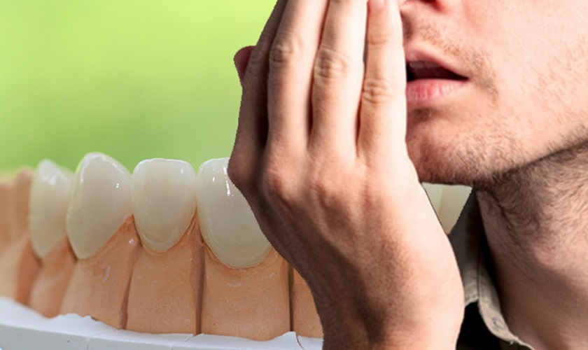 Bọc răng sứ có bị hôi miệng không?