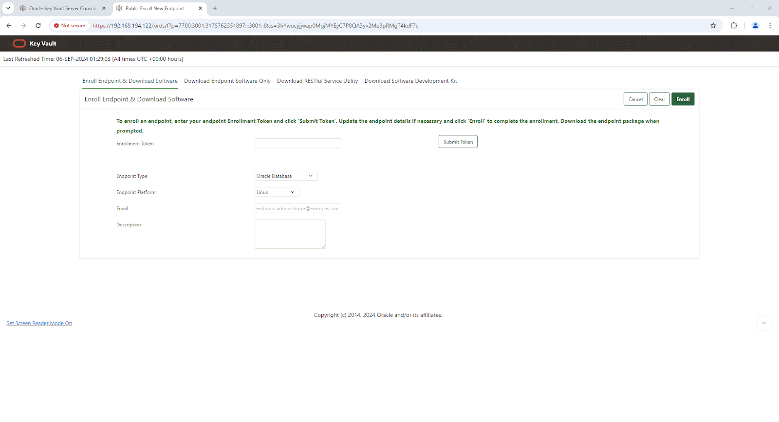 Public Enroll New Endpoint - Google Chrome
