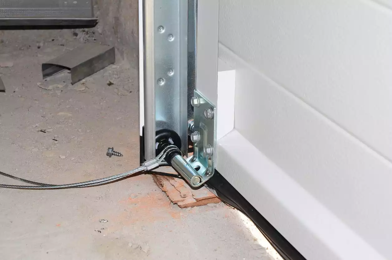 garage door off track