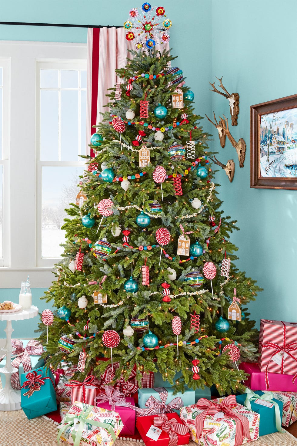 Christmas Decoration Ideas- Pink and Blue Tree