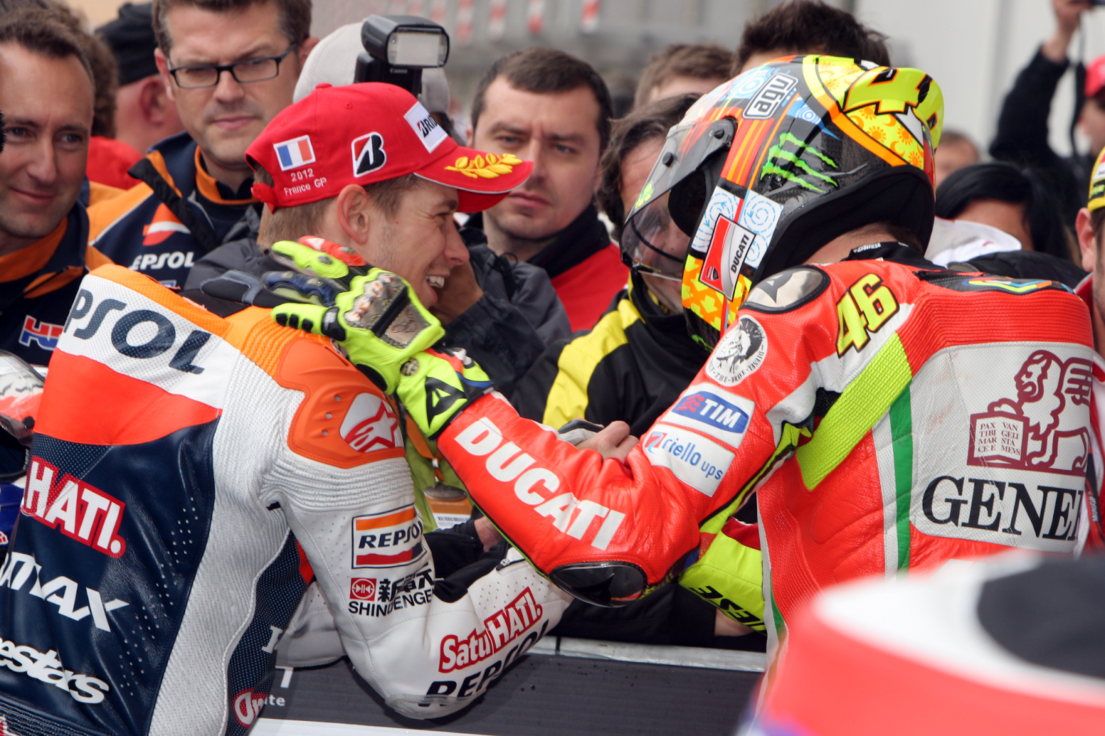 Valentino Rossi Crowd Motogp Legend The Doctor