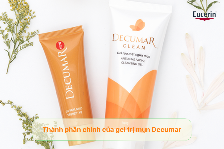 Thành phần chính của gel trị mụn Decumar