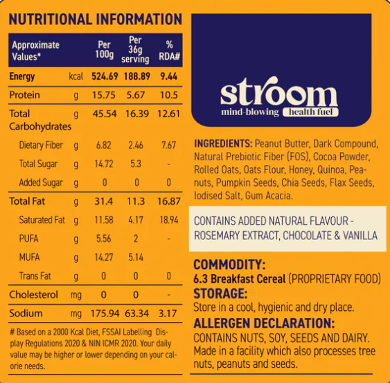 Stroom Bar Back Label