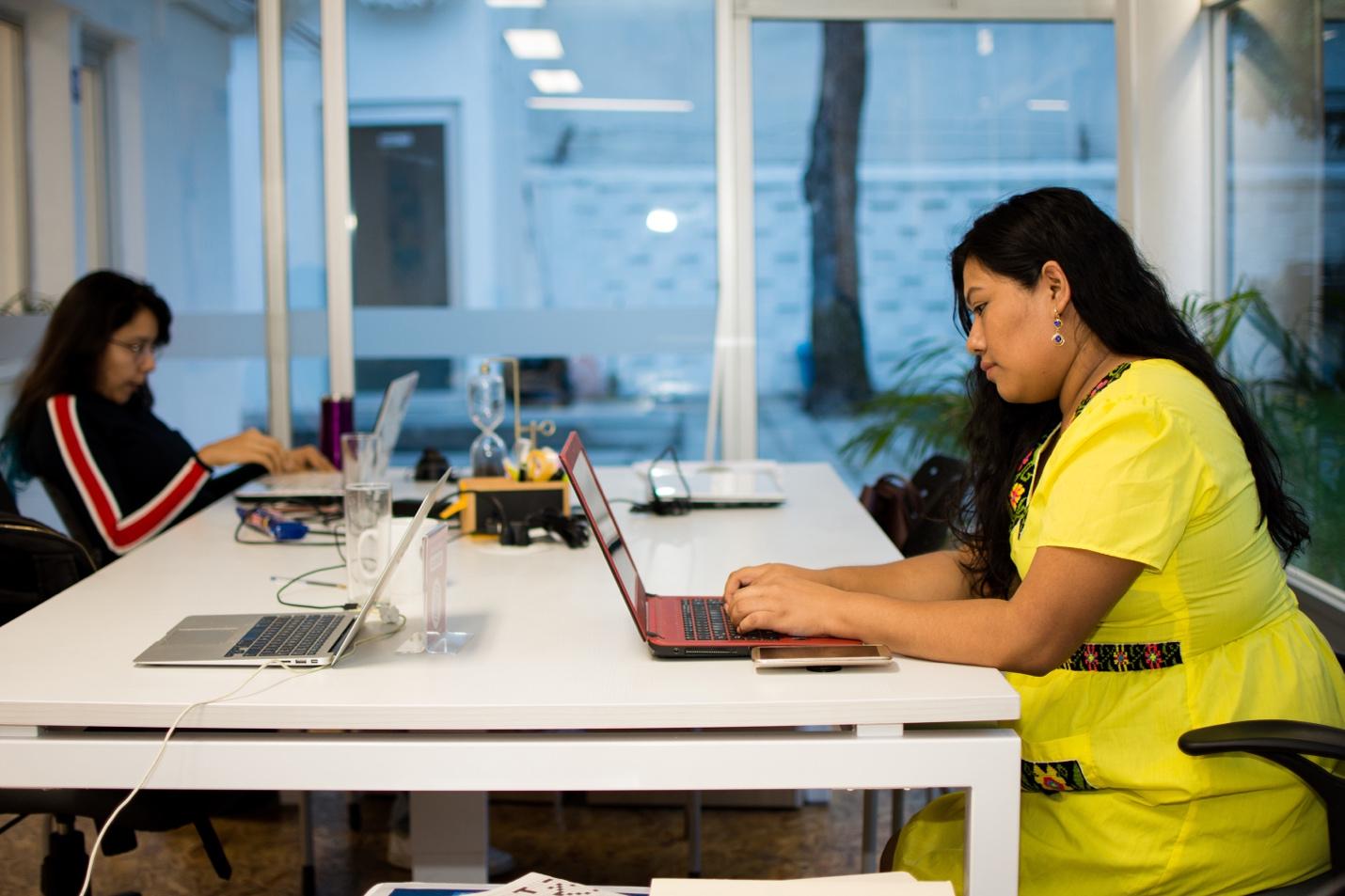 Women working in the office