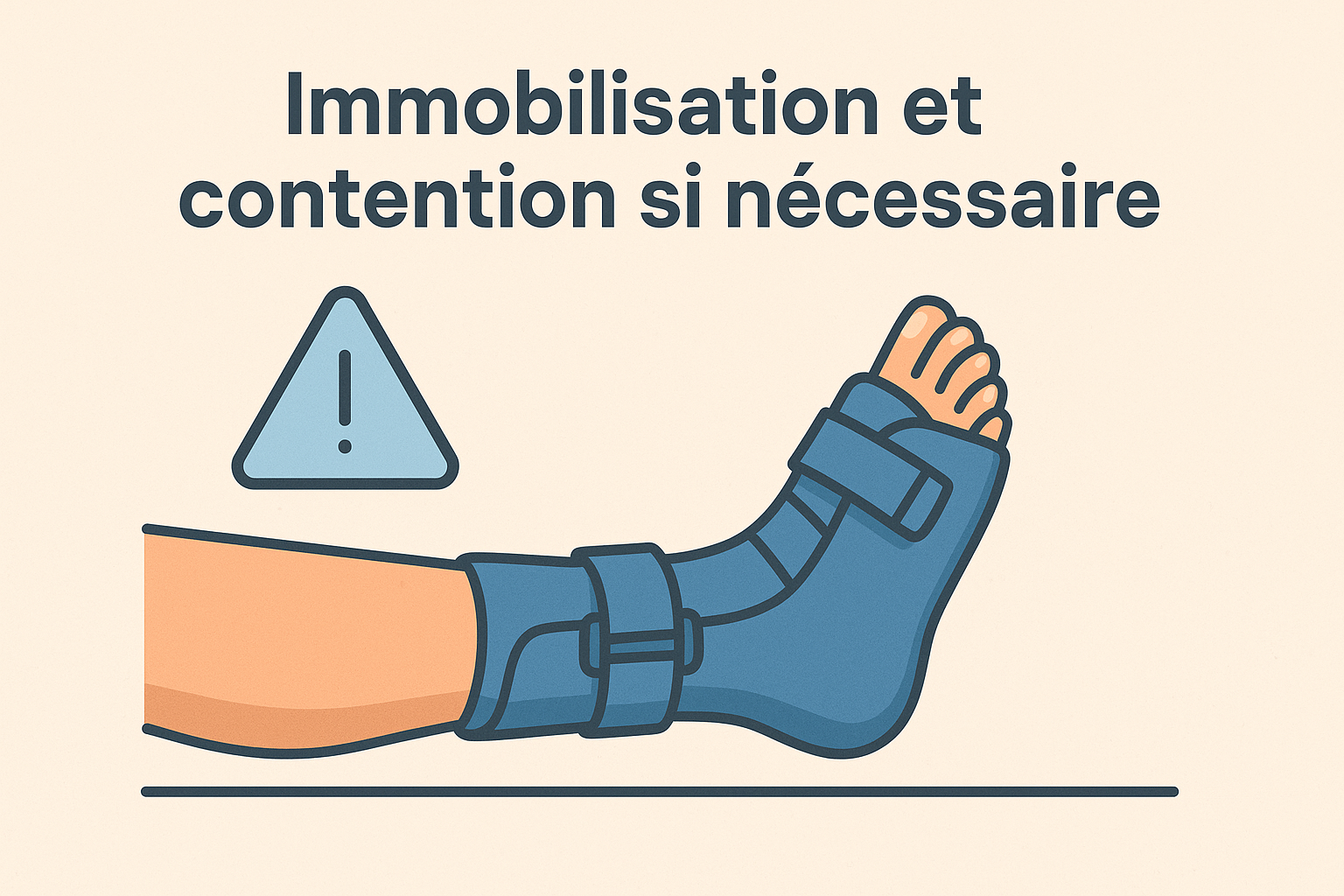 étapes pour soigner entorse cheville