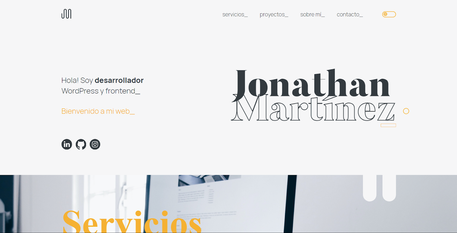 Web Developer Portfolio Examples Jonathan Martinez