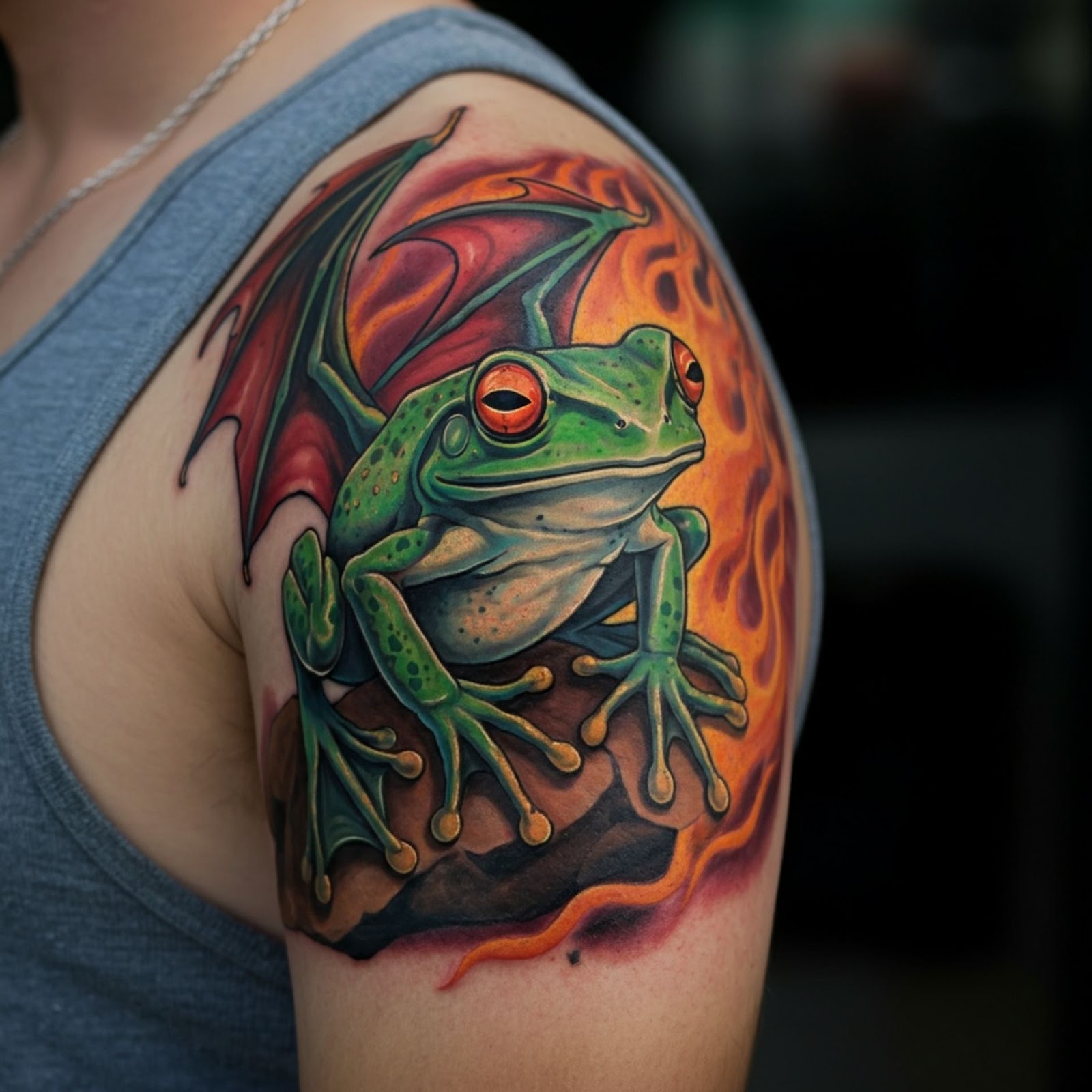 Mythological Frog Tattoo