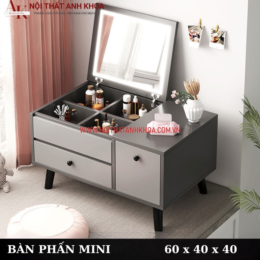 Bàn trang điểm bệt mini gỗ công nghiệp giá rẻ