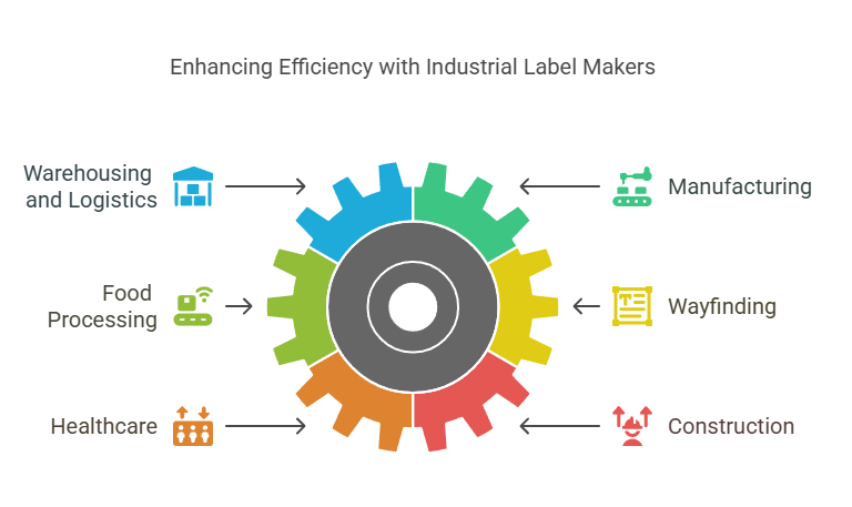 Industrial label maker applications across multiple industries