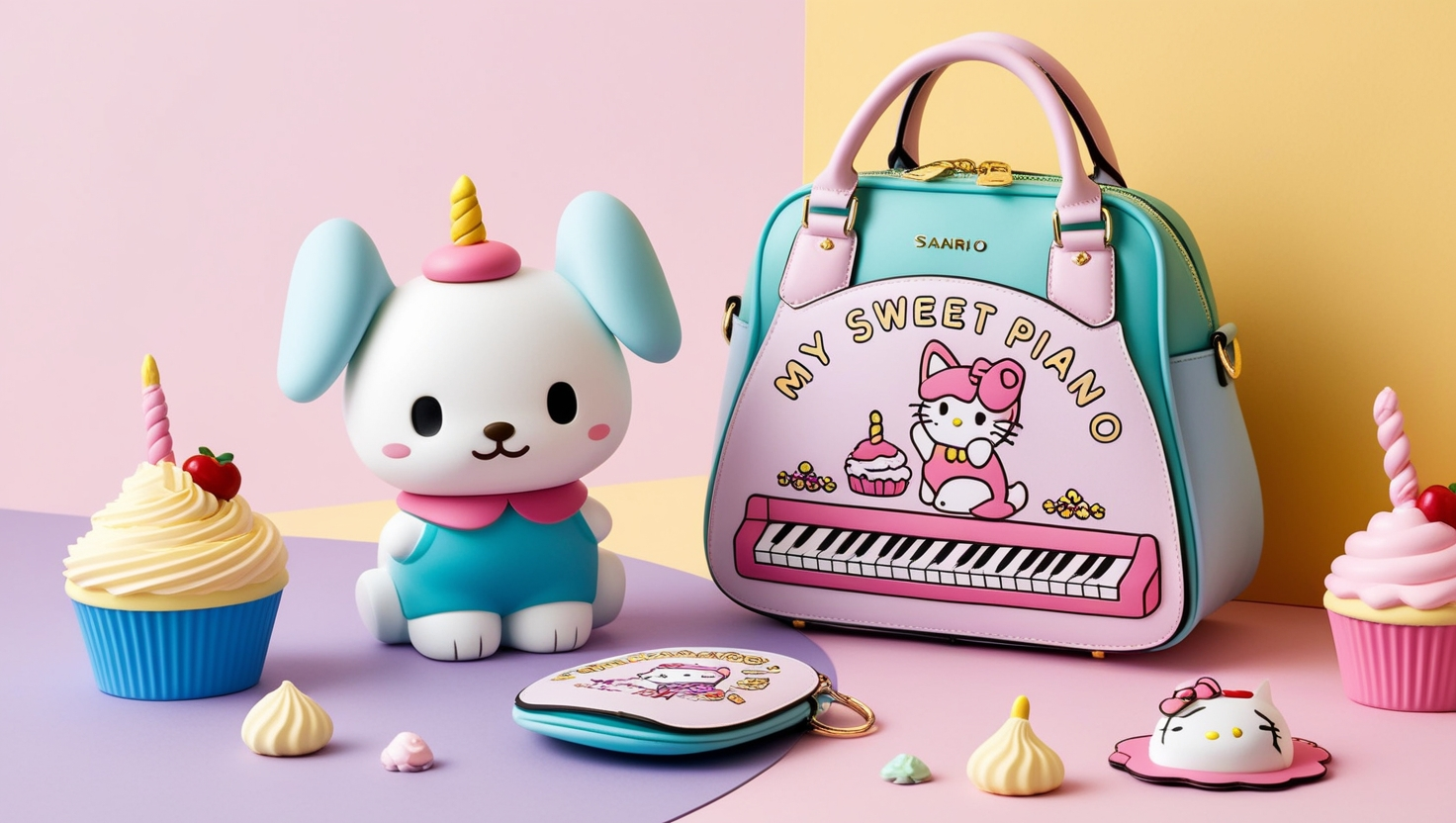 Cinnamoroll My Sweet Piano Huwahuwa Cupcake Bag