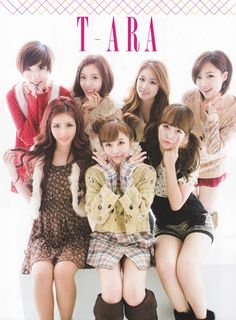 This contains a group picture of the T-ARA 