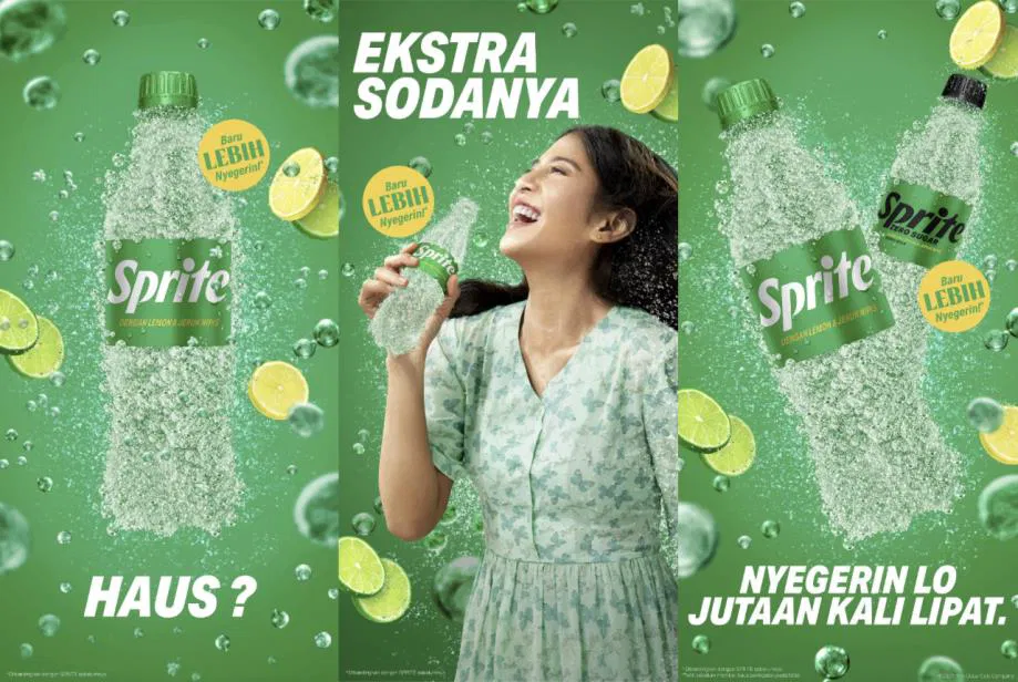 Sprite "Million bubbles, million times more refreshing" campaign in Indonesia