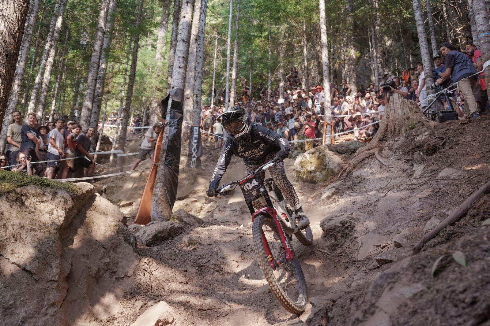 Emmy Lan at the 2024 Crankworx Whistler RockShox Canadian Open Downhill in Whistler, B.C. Photo via Clint Trahan.
