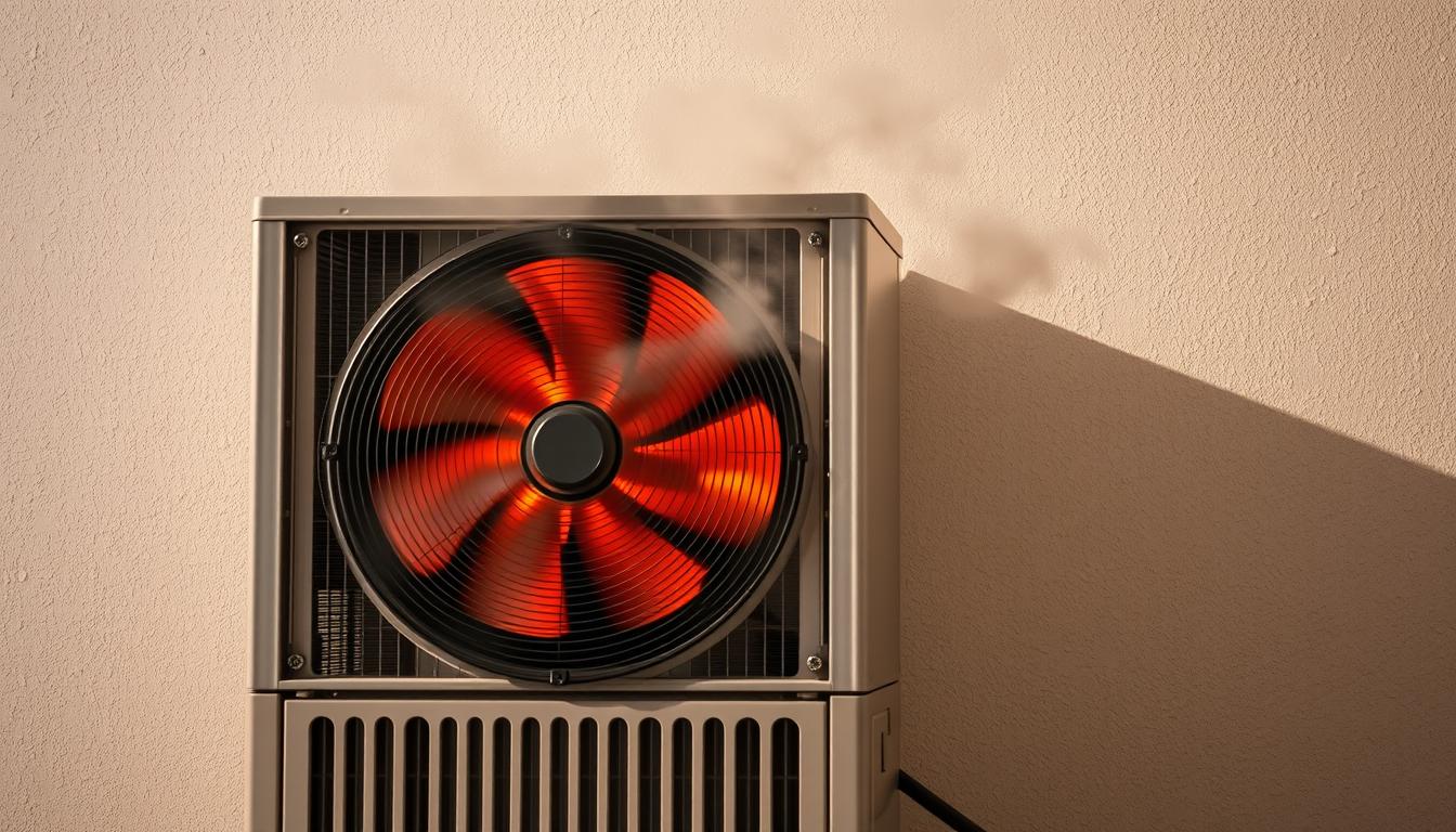 overheating HVAC unit