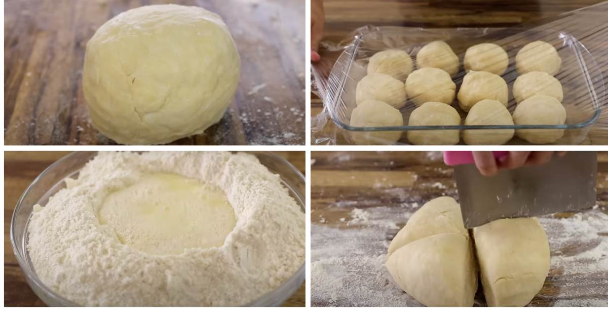 Making Napoleon cake dough