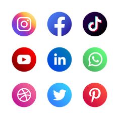 This contain an image of the different social media platform 