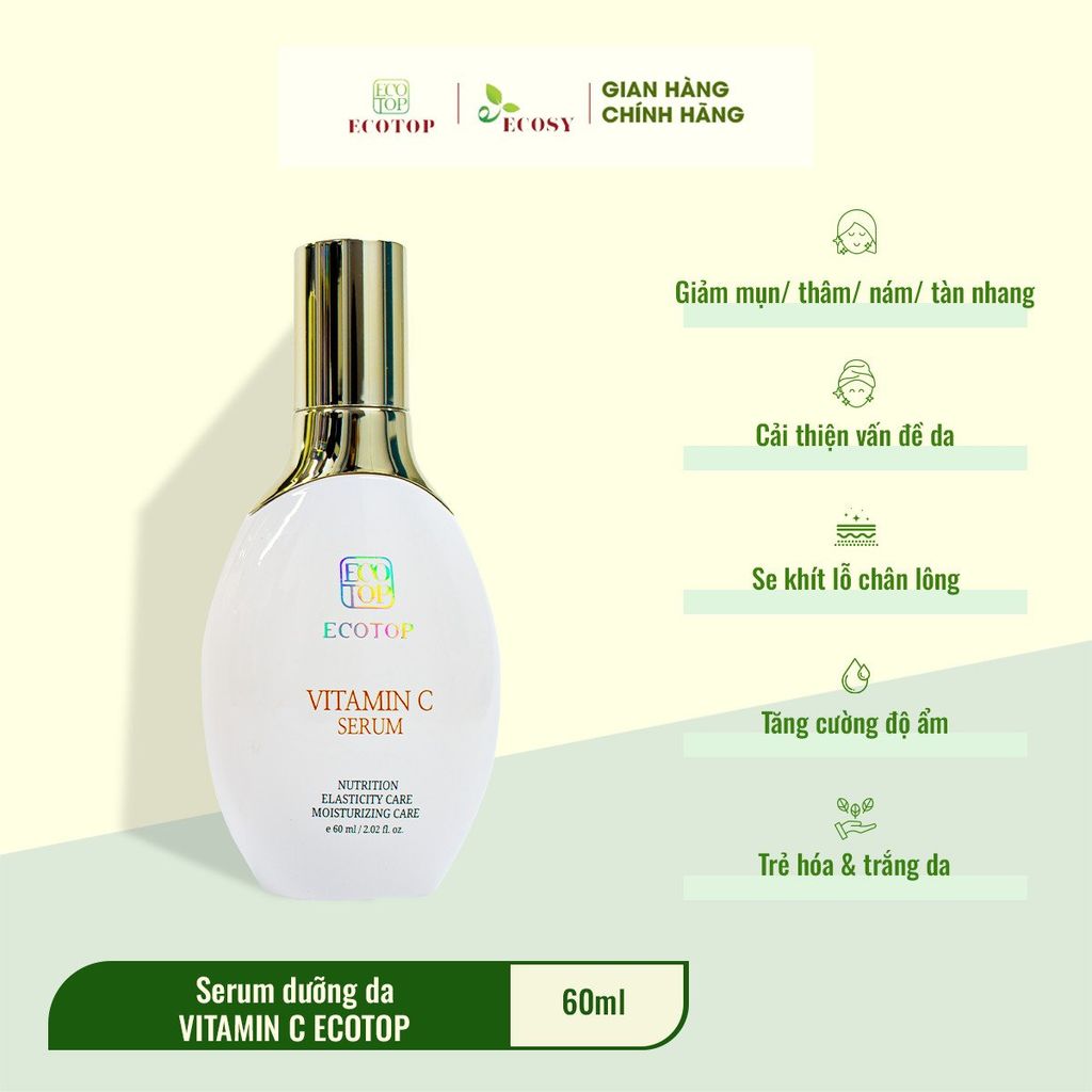  (COOMING SOON) Serum Dưỡng Da Vitamin C ECOTOP SRVTM60 - 60ML 