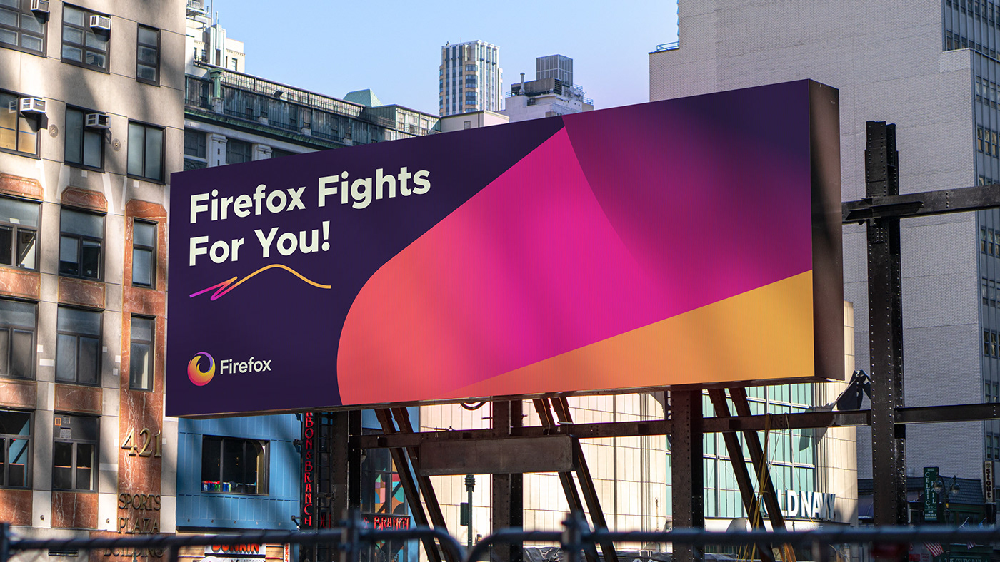 Firefox billboard in New York