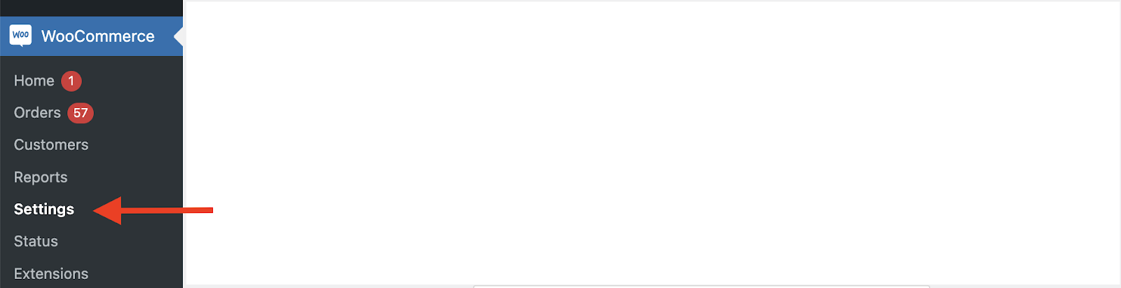 WooCommerce > Settings 