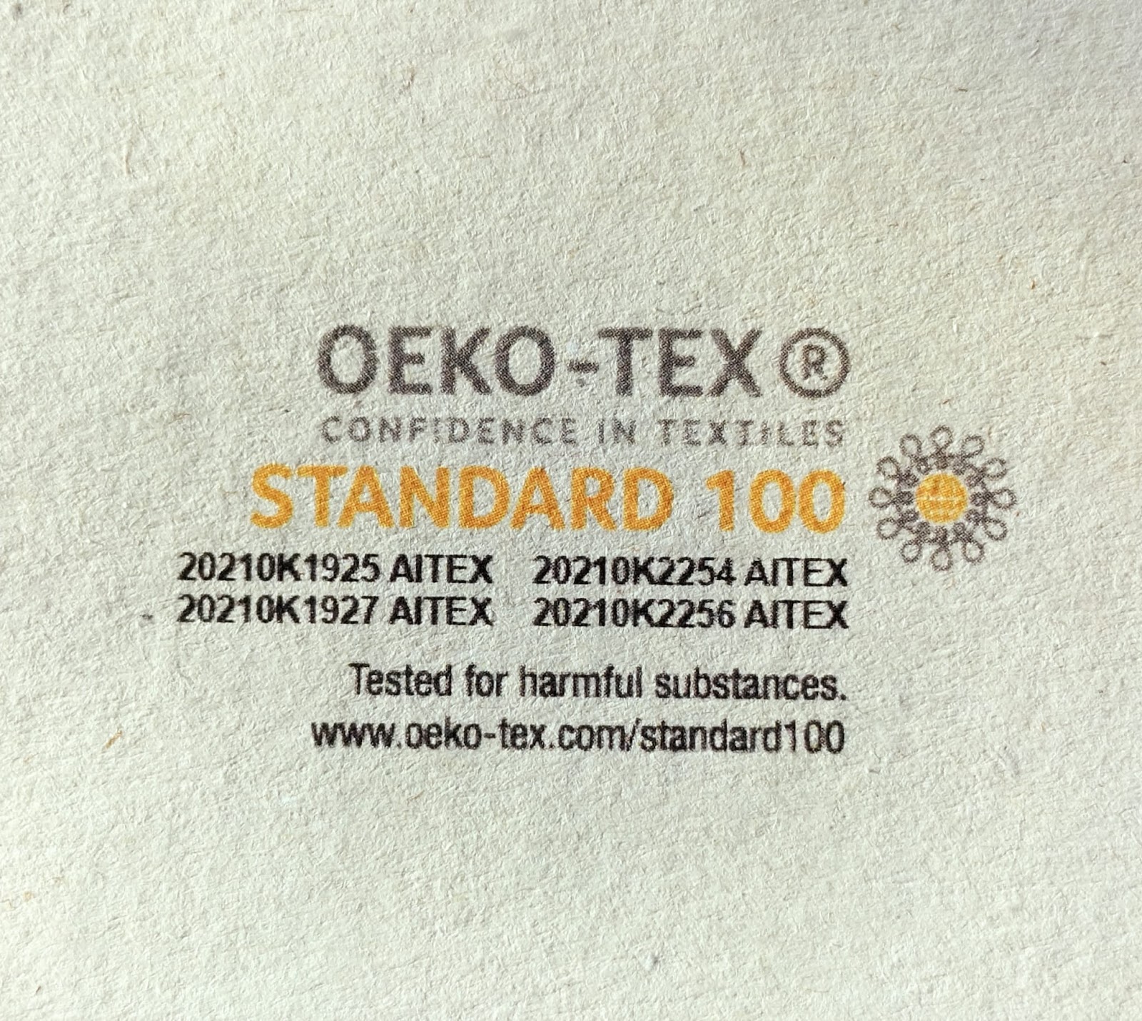 Sello Oeko-Tex