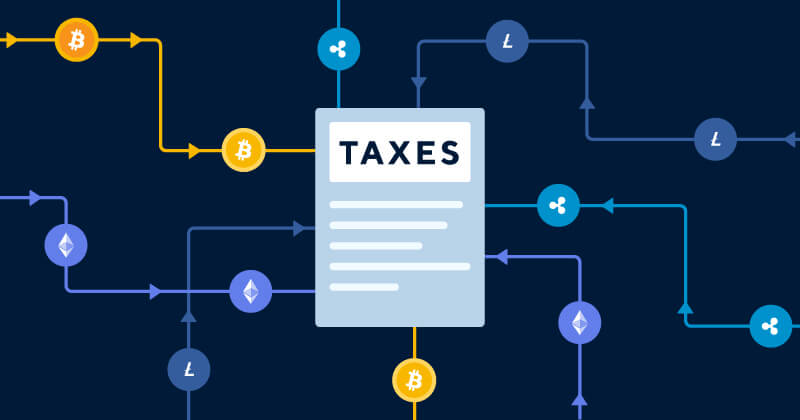 Cryptocurrency mining tax regulation concept