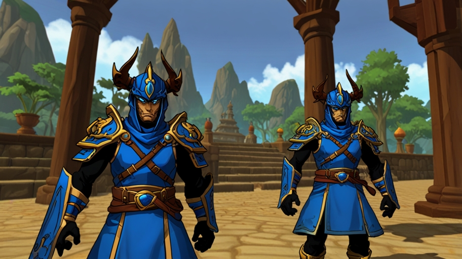 AQW Blue Samurai Hat